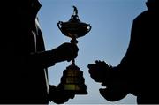 26 September 2018; The Ryder Cup trophy during the USA team photocall ahead of the Ryder Cup 2018 Matches at Le Golf National in Paris, France. Photo by Ramsey Cardy/Sportsfile