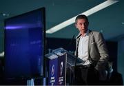 26 September 2018; EPCR Director General Vincent Gaillard speaking during the 2018/19 Heineken Champions Cup and Challenge Cup launch at the Aviva Stadium in Dublin. Photo by Eóin Noonan/Sportsfile