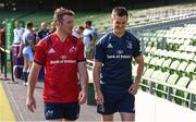 26 September 2018; Peter O’Mahony of Munster, left, and Jonathan Sexton of Leinster during the 2018/19 Heineken Champions Cup and Challenge Cup launch at the Aviva Stadium in Dublin. Photo by Sam Barnes/Sportsfile