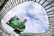 26 September 2018; Colm Horgan of Cork City at the launch of the FIFA 19 SSE Airtricity League Club Packs, in the Aviva Stadium, available from https://www.easports.com/uk/fifa/club-packs when the game launches this Friday 28th September! Featuring the individual club crest of all 10 Premier Division teams, €1 will be donated to the Liam Miller fund for every free sleeve download from Friday 28th September – Friday 5th October. Photo by Stephen McCarthy/Sportsfile