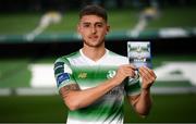 26 September 2018; Lee Grace of Shamrock Rovers at the launch of the FIFA 19 SSE Airtricity League Club Packs, in the Aviva Stadium, available from https://www.easports.com/uk/fifa/club-packs when the game launches this Friday 28th September! Featuring the individual club crest of all 10 Premier Division teams, €1 will be donated to the Liam Miller fund for every free sleeve download from Friday 28th September – Friday 5th October. Photo by Stephen McCarthy/Sportsfile