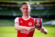 26 September 2018; Ian Bermingham of St Patrick’s Athletic at the launch of the FIFA 19 SSE Airtricity League Club Packs, in the Aviva Stadium, available from https://www.easports.com/uk/fifa/club-packs when the game launches this Friday 28th September! Featuring the individual club crest of all 10 Premier Division teams, €1 will be donated to the Liam Miller fund for every free sleeve download from Friday 28th September – Friday 5th October. Photo by Stephen McCarthy/Sportsfile