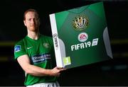 26 September 2018; Hugh Douglas of Bray Wanderers at the launch of the FIFA 19 SSE Airtricity League Club Packs, in the Aviva Stadium, available from https://www.easports.com/uk/fifa/club-packs when the game launches this Friday 28th September! Featuring the individual club crest of all 10 Premier Division teams, €1 will be donated to the Liam Miller fund for every free sleeve download from Friday 28th September – Friday 5th October. Photo by Stephen McCarthy/Sportsfile
