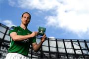 26 September 2018; Hugh Douglas of Bray Wanderers at the launch of the FIFA 19 SSE Airtricity League Club Packs, in the Aviva Stadium, available from https://www.easports.com/uk/fifa/club-packs when the game launches this Friday 28th September! Featuring the individual club crest of all 10 Premier Division teams, €1 will be donated to the Liam Miller fund for every free sleeve download from Friday 28th September – Friday 5th October. Photo by Stephen McCarthy/Sportsfile
