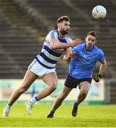 22 September 2018; Aidan O'Shea of Breaffy in action against Lewis Cawley of Westport during the Mayo County Senior Club Football Championship Quarter-Final match between Westport and Breaffy at Elvery's MacHale Park in Mayo. Photo by Matt Browne/Sportsfile