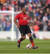 25 September 2018; Quinton Fortune of Manchester United Legends during the Liam Miller Memorial match between Manchester United Legends and Republic of Ireland & Celtic Legends at Páirc Uí Chaoimh in Cork. Photo by David Fitzgerald/Sportsfile