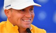 27 September 2018; Alex Norén of Europe during a press conference ahead of the Ryder Cup 2018 Matches at Le Golf National in Paris, France. Photo by Ramsey Cardy/Sportsfile