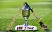 27 September 2018; The Fenway Hurling Classic 2018 will see All-Ireland hurling champions Limerick, reigning holders of the Players' Champions Cup Clare, and new contenders Cork and Wexford competing in the Super 11s format tournament. The tournament takes place on Sunday November 18th, at the iconic Fenway Park, home of the Boston Red Sox. Pictured is the Players' Champions Cup during the Fenway Hurling Classic 2018 Launch at Croke Park, in Dublin. Photo by Sam Barnes/Sportsfile