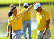 27 September 2018; Rory McIlroy of Europe walks off the 18th green following his practice round prior to the Ryder Cup 2018 Matches at Le Golf National in Paris, France. Photo by Ramsey Cardy/Sportsfile