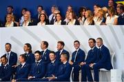 27 September 2018; The European team and their partners during the Opening Ceremony prior to the Ryder Cup 2018 Matches at Le Golf National in Paris, France. Photo by Ramsey Cardy/Sportsfile