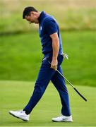 28 September 2018; Rory McIlroy of Europe reacts after missing a putt on the 8th green during his Fourball Match against Dustin Johnson and Rickie Fowler of USA during the Ryder Cup 2018 Matches at Le Golf National in Paris, France. Photo by Ramsey Cardy/Sportsfile