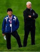 28 September 2018; Parents of Rory McIlroy of Europe, Rosie, left, and Gerry watch on during his Fourball Match against Dustin Johnson and Rickie Fowler of USA during the Ryder Cup 2018 Matches at Le Golf National in Paris, France. Photo by Ramsey Cardy/Sportsfile