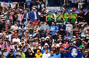 28 September 2018; Members of the gallery watch on at the 1st tee during the Afternoon Foursome Match during the Ryder Cup 2018 Matches at Le Golf National in Paris, France. Photo by Ramsey Cardy/Sportsfile