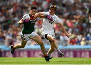 5 August 2018; Cathal Horan of Mayo in action against Mark Glynn of Kildare during the EirGrid GAA Football All-Ireland U20 Championship final match between Mayo and Kildare at Croke Park in Dublin. Photo by Piaras Ó Mídheach/Sportsfile