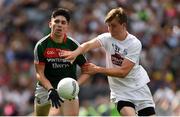 5 August 2018; Cathal Horan of Mayo in action against Mark Glynn of Kildare during the EirGrid GAA Football All-Ireland U20 Championship final match between Mayo and Kildare at Croke Park in Dublin. Photo by Piaras Ó Mídheach/Sportsfile
