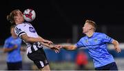 28 September 2018; John Mountney of Dundalk in action against Paul Doyle of UCD during the Irish Daily Mail FAI Cup Semi-Final match between Dundalk and UCD at Oriel Park in Dundalk, Co Louth. Photo by Stephen McCarthy/Sportsfile