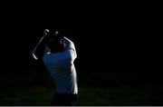 29 September 2018; Tiger Woods of USA watches his shot on the 3rd hole during his Fourball Match against Francesco Molinari and Tommy Fleetwood of Europe during the Ryder Cup 2018 Matches at Le Golf National in Paris, France. Photo by Ramsey Cardy/Sportsfile