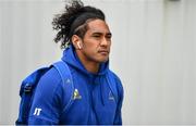 29 September 2018; Joe Tomane of Leinster arrives prior to the Guinness PRO14 Round 5 match between Connacht and Leinster at The Sportsground in Galway. Photo by Brendan Moran/Sportsfile