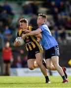 29 September 2018; Ronan Jones of St Peter's in action against Stephen Moran of Simonstown during the Meath County Senior Club Football Championship Semi-Final match between Simonstown and St Peter's, Dunboyne at Páirc Tailteann in Navan, Co. Meath. Photo by Harry Murphy/Sportsfile