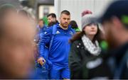29 September 2018; Seán O'Brien of Leinster arrives prior to the Guinness PRO14 Round 5 match between Connacht and Leinster at The Sportsground in Galway. Photo by Brendan Moran/Sportsfile