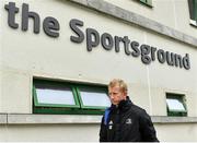 29 September 2018; Leinster head coach Leo Cullen arrives prior to the Guinness PRO14 Round 5 match between Connacht and Leinster at The Sportsground in Galway. Photo by Brendan Moran/Sportsfile