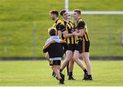 29 September 2018; Liam Byrne and Jack Donnelly of St Peter's celebrate after the Meath County Senior Club Football Championship Semi-Final match between Simonstown and St Peter's, Dunboyne at Páirc Tailteann in Navan, Co. Meath. Photo by Harry Murphy/Sportsfile