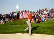 29 September 2018; Ian Poulter of Europe chips on to the 5th bunker during his Foursome Match against Justin Thomas and Jordan Spieth of USA during the Ryder Cup 2018 Matches at Le Golf National in Paris, France. Photo by Ramsey Cardy/Sportsfile