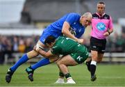 29 September 2018; Devin Toner of Leinster is tackled by Denis Buckley of Connacht during the Guinness PRO14 Round 5 match between Connacht and Leinster at The Sportsground in Galway. Photo by Brendan Moran/Sportsfile