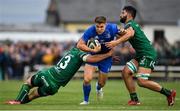 29 September 2018; Garry Ringrose of Leinster is tackled by Tom Farrell, left, and Colby Fainga’a of Connacht during the Guinness PRO14 Round 5 match between Connacht and Leinster at The Sportsground in Galway. Photo by Brendan Moran/Sportsfile