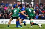 29 September 2018; Sean O'Brien of Leinster is tackled by Quinn Roux of Connacht during the Guinness PRO14 Round 5 match between Connacht and Leinster at The Sportsground in Galway. Photo by Brendan Moran/Sportsfile