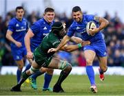 29 September 2018; Rob Kearney of Leinster is tackled by Ultan Dillane of Connacht during the Guinness PRO14 Round 5 match between Connacht and Leinster at The Sportsground in Galway. Photo by Brendan Moran/Sportsfile