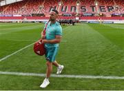 29 September 2018; Alby Mathewson of Munster walks the pitch prior to making his debut beforethe Guinness PRO14 Round 5 match between Munster and Ulster at Thomond Park in Limerick. Photo by Matt Browne/Sportsfile