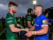 29 September 2018; Sean O'Brien of Leinster, right, with Sean O'Brien of Connacht after the Guinness PRO14 Round 5 match between Connacht and Leinster at The Sportsground in Galway. Photo by Brendan Moran/Sportsfile