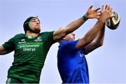 29 September 2018; Ultan Dillane of Connacht contests a lineout with Devin Toner of Leinster during the Guinness PRO14 Round 5 match between Connacht and Leinster at The Sportsground in Galway. Photo by Brendan Moran/Sportsfile