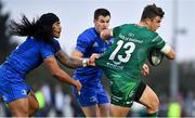 29 September 2018; Tom Farrell of Connacht is tackled by Joe Tomane of Leinster during the Guinness PRO14 Round 5 match between Connacht and Leinster at The Sportsground in Galway. Photo by Brendan Moran/Sportsfile