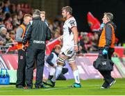 29 September 2018; Iain Henderson of Ulster leaves the field due to injury during the Guinness PRO14 Round 5 match between Munster and Ulster at Thomond Park in Limerick. Photo by John Dickson/Sportsfile