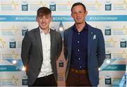 29 September 2018; Darragh Maher of St. Lachtain’s, Kilkenny, and Paul Flood on their arrival at the 2018 Electric Ireland Minor Star Awards. The Hurling/Football Team of the Year was selected by an expert panel of GAA legends including Ollie Canning, Sean Cavanagh, Michael Fennelly and Daniel Goulding. Sponsors of the GAA Minor Championships, Electric Ireland today recognised the talent and dedication of 15 Minor football players, and 15 Minor hurling players at the second annual Electric Ireland Minor Star Awards at Croke Park. #GAAThisIsMajor Photo by Stephen McCarthy/Sportsfile