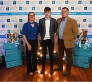 29 September 2018; Darragh Maher of St. Lachtain’s, Kilkenny, with parents Jill and Noel on their arrival at the 2018 Electric Ireland Minor Star Awards. The Hurling/Football Team of the Year was selected by an expert panel of GAA legends including Ollie Canning, Sean Cavanagh, Michael Fennelly and Daniel Goulding. Sponsors of the GAA Minor Championships, Electric Ireland today recognised the talent and dedication of 15 Minor football players, and 15 Minor hurling players at the second annual Electric Ireland Minor Star Awards at Croke Park. #GAAThisIsMajor Photo by Stephen McCarthy/Sportsfile