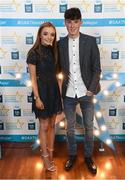 29 September 2018; Aaron Mulligan of Latton, Monaghan, and Aideen McPhillips on their arrival at the 2018 Electric Ireland Minor Star Awards. The Hurling/Football Team of the Year was selected by an expert panel of GAA legends including Ollie Canning, Sean Cavanagh, Michael Fennelly and Daniel Goulding. Sponsors of the GAA Minor Championships, Electric Ireland today recognised the talent and dedication of 15 Minor football players, and 15 Minor hurling players at the second annual Electric Ireland Minor Star Awards at Croke Park. #GAAThisIsMajor Photo by Stephen McCarthy/Sportsfile