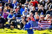 30 September 2018; Rory McIlroy of Europe chips on to the 8th green during his Singles Match against Justin Thomas of USA during the Ryder Cup 2018 Matches at Le Golf National in Paris, France. Photo by Ramsey Cardy/Sportsfile