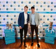29 September 2018; Mathew Costello of Dunshaughlin, Meath, left, and Luke Mitchell of Dunshaughlin, Meath, on their arrival at the 2018 Electric Ireland Minor Star Awards. The Hurling/Football Team of the Year was selected by an expert panel of GAA legends including Ollie Canning, Sean Cavanagh, Michael Fennelly and Daniel Goulding. Sponsors of the GAA Minor Championships, Electric Ireland today recognised the talent and dedication of 15 Minor football players, and 15 Minor hurling players at the second annual Electric Ireland Minor Star Awards at Croke Park. #GAAThisIsMajor Photo by Stephen McCarthy/Sportsfile