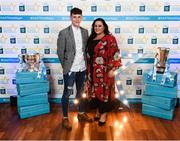 29 September 2018; Jamie Young of O’Loughlin Gaels, Kilkenny, and Michelle Young on their arrival at the 2018 Electric Ireland Minor Star Awards. The Hurling/Football Team of the Year was selected by an expert panel of GAA legends including Ollie Canning, Sean Cavanagh, Michael Fennelly and Daniel Goulding. Sponsors of the GAA Minor Championships, Electric Ireland today recognised the talent and dedication of 15 Minor football players, and 15 Minor hurling players at the second annual Electric Ireland Minor Star Awards at Croke Park. #GAAThisIsMajor Photo by Stephen McCarthy/Sportsfile