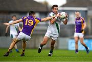 30 September 2018; Andrew Hartnett of St. Sylvesters in action against Aidan Jones of Kilmacud Crokes during the Dublin County Senior Club Football Championship Quarter-Final match between St. Sylvester's and Kilmacud Crokes at Parnell Park in Dublin. Photo by Harry Murphy/Sportsfile