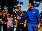 30 September 2018; Rory McIlroy of Europe walks to the 13th green during his Singles Match against Justin Thomas of USA during the Ryder Cup 2018 Matches at Le Golf National in Paris, France. Photo by Ramsey Cardy/Sportsfile
