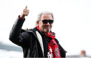 30 September 2018; Musician and Bohemians supporter Johnny Logan prior to the Irish Daily Mail FAI Cup Semi-Final match between Bohemians and Cork City at Dalymount Park in Dublin. Photo by Stephen McCarthy/Sportsfile