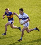 30 September 2018; Diarmuid Connolly of St. Vincent's in action against Tom Shields of Castleknock during the Dublin County Senior Club Football Championship Quarter-Final match between St Vincent's and Castleknock at Parnell Park in Dublin. Photo by Harry Murphy/Sportsfile
