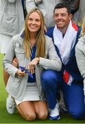 30 September 2018; Rory McIlroy of Europe and his wife Erica celebrate after winning the Ryder Cup following the Ryder Cup 2018 Matches at Le Golf National in Paris, France. Photo by Ramsey Cardy/Sportsfile