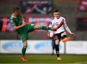 30 September 2018; Daragh Leahy of Bohemians in action against Steven Beattie of Cork City during the Irish Daily Mail FAI Cup Semi-Final match between Bohemians and Cork City at Dalymount Park in Dublin. Photo by Stephen McCarthy/Sportsfile