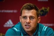 1 October 2018; CJ Stander during a Munster Rugby press conference at the University of Limerick in Limerick. Photo by Diarmuid Greene/Sportsfile