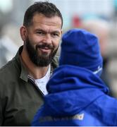 1 October 2018; Ireland defence coach Andy Farrell, left, speaks with Seán O'Brien during Leinster Rugby squad training at Energia Park in Dublin. Photo by David Fitzgerald/Sportsfile